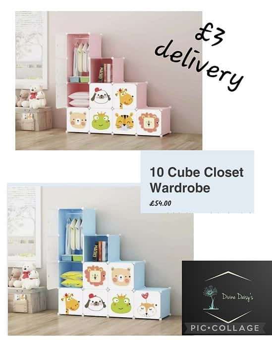 10 Cube Closet Wardrobe £54.00     + £3 postage.