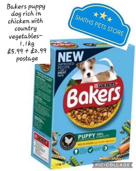 Bakers puppy dog rich in chicken with country vegetables- 1.1kg 💥£5.99 + £3 postage 🚛