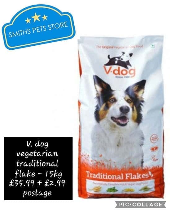 V. dog vegetarian traditional flake - 15kg 💥£35.99 + £2.99 postage 🚛
