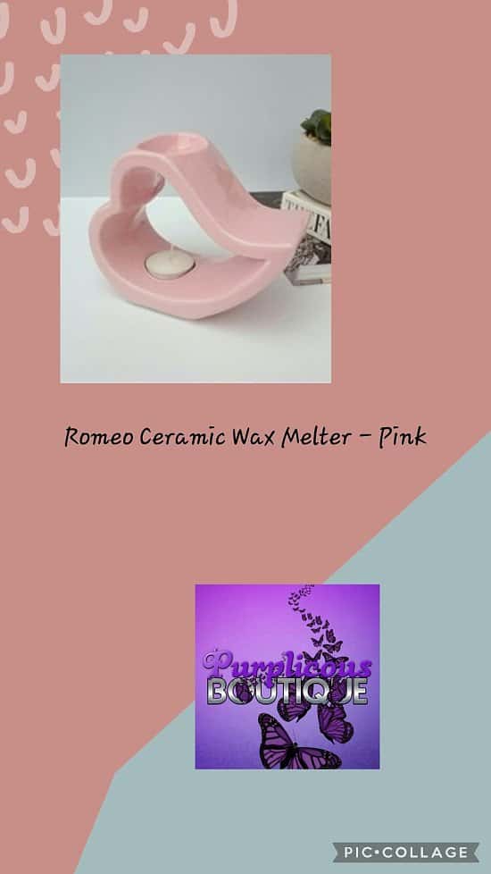 Romeo Ceramic Wax Melter - Pink