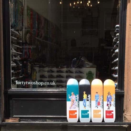Chocolate Skateboards £55 - All decks come with free Jessup or MOB griptape. 