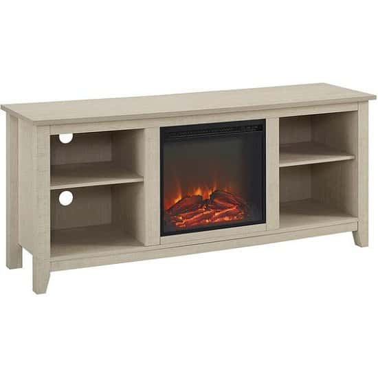 Toro Rustic Fireplace TV Stand - Maple - £329.99!