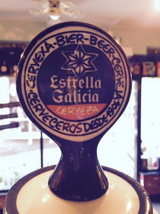 We have the cure for that heatwave thirst. A cold pint of delicious Estrella Galicia.