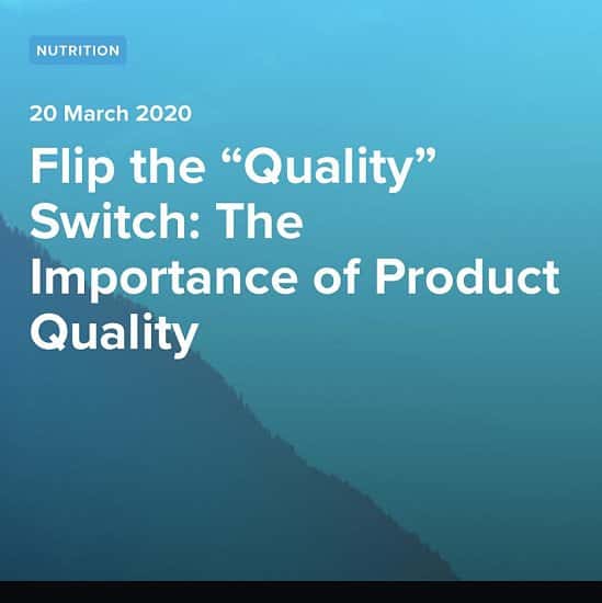 Flip the “Quality” Switch: The Importance of Product Quality
