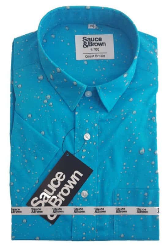 Digitally printed fabric -  "Water Drops" Short sleeved shirt, only produced 100 free P&P £60