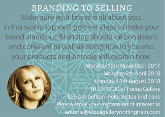Branding to selling workshop - Limited spaces