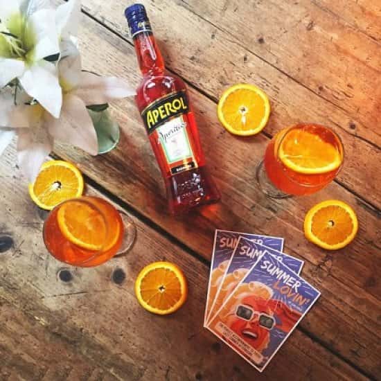 Summer offers are in full swing and one favourite with our customers is Aperol Spritz's - only £5