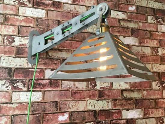 Another industrial light to the vintage range. These can be made to order at any size.
