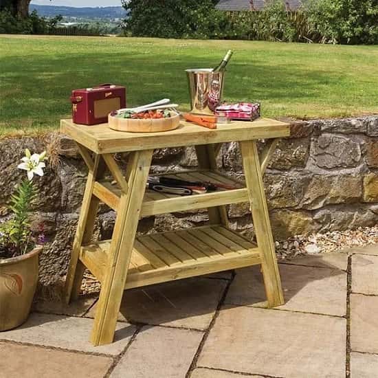 SAVE - Wooden BBQ Side Table