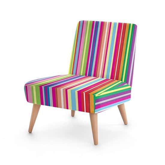 New Arrival - Striped Occasional Designer Chair