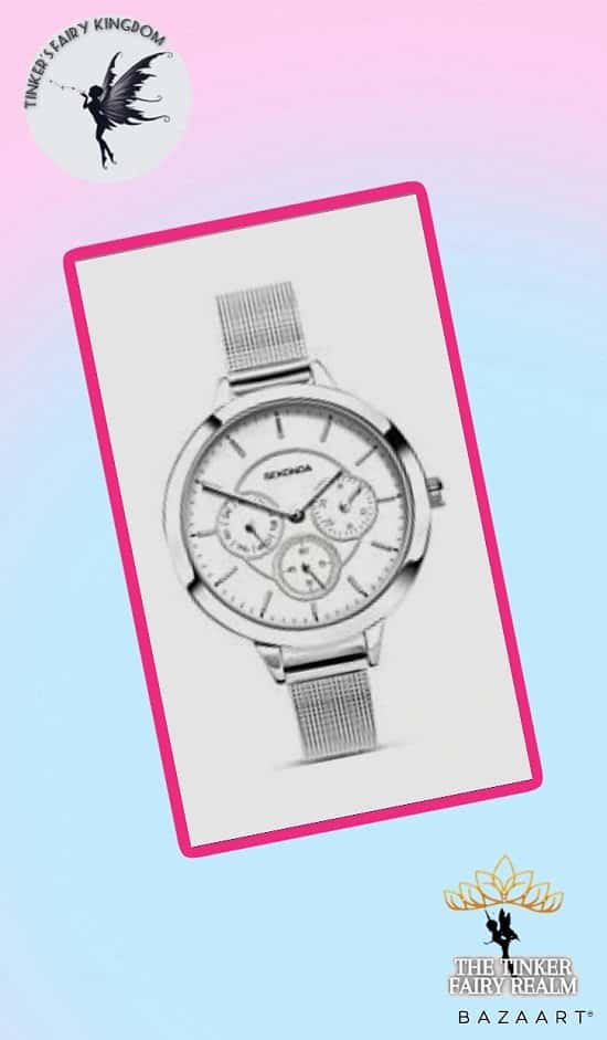 Sekonda Women's Fashion Big Dial Silver Plated Case Bracelet Watch £35.50