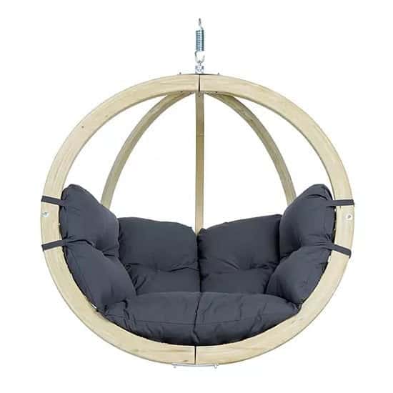SAVE - Globo Garden Hanging Chair in Weatherproof Anthracite