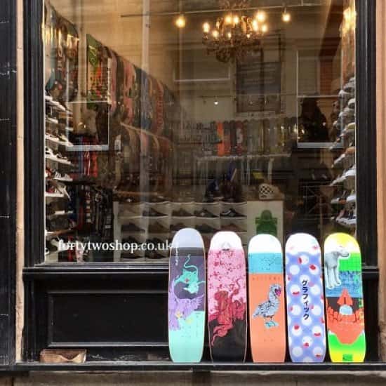 Welcome Skateboards and Quasi Skateboards.