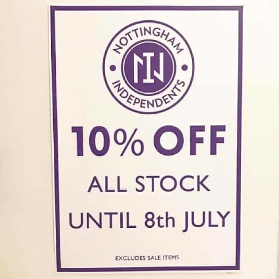 10% off all stock starts today!! Don't miss out