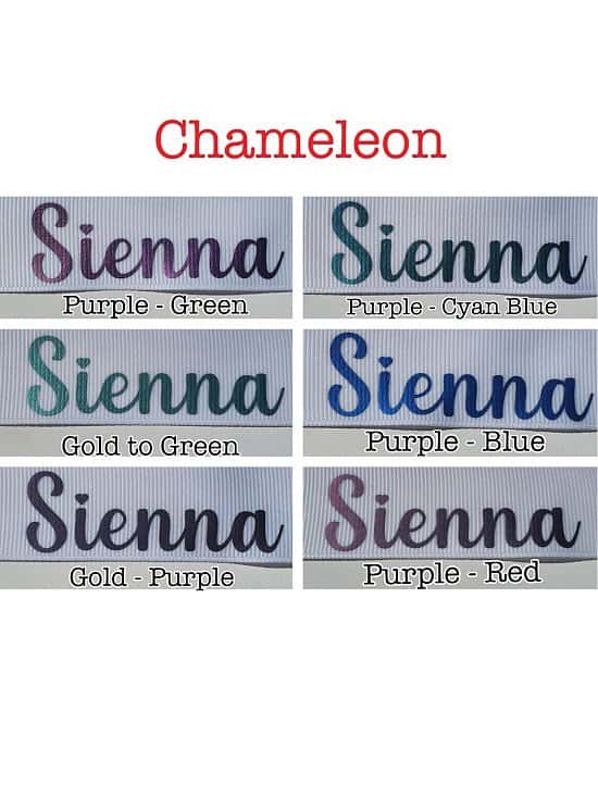 Chameleon Name Personalised Dummyclips, Paciclip, Tubieclips