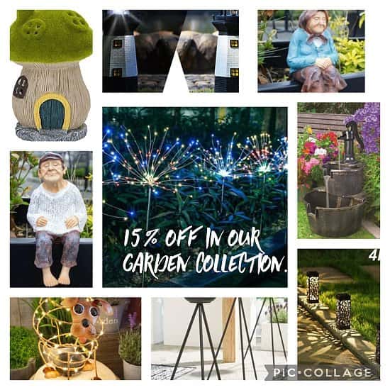 15% off in our garden collection
