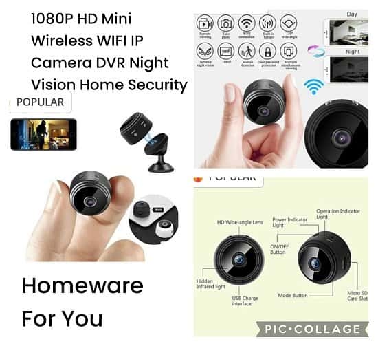 1080P HD Mini Wireless WIFI IP Camera DVR Night Vision Home Security