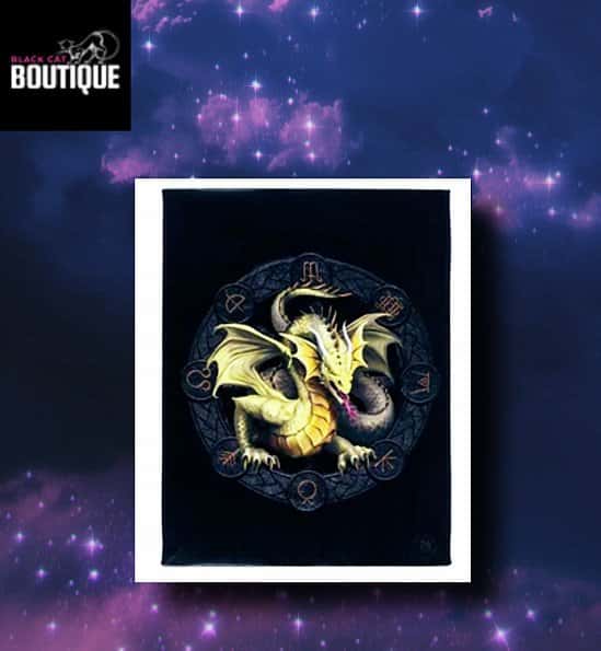 19x25cm Mabon Dragon Canvas Plaque by Anne Stokes £6.99
