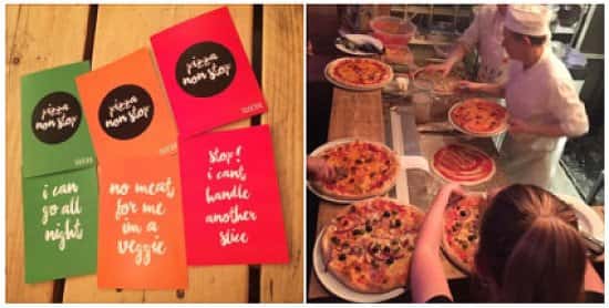PIZZA NON-STOP - THURSDAYS. If you haven't been yet! Shame on you! Just £10 per head