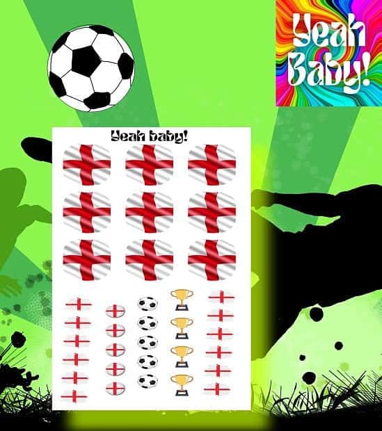 England Nail Decals £2.00