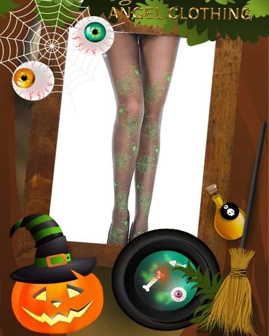 MUSIC LEGS SPIDERS WEB TIGHTS Now £4.99 Was £7.99  6 AVAILABLE