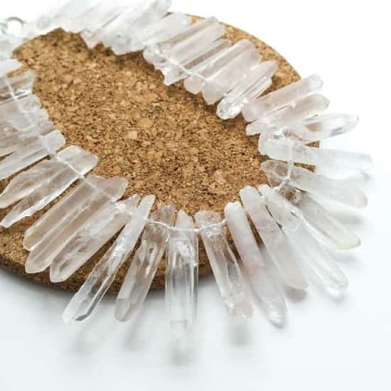 Our Raw Rock Crystal Necklace - Available Online Now