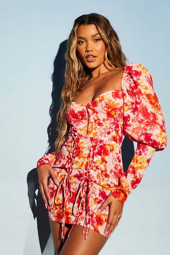Ruched skater deals dress