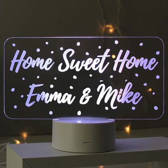 Personalised Polka Dot LED Colour Changing Light