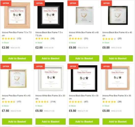 Display your treasured memories with a box frame. Save up to 50%