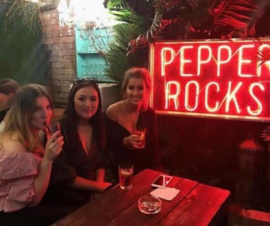 Pepper Rocks, we only drink Cocktails on days ending with 'Y' - £4.50 Happy Hour 5 - 10pm