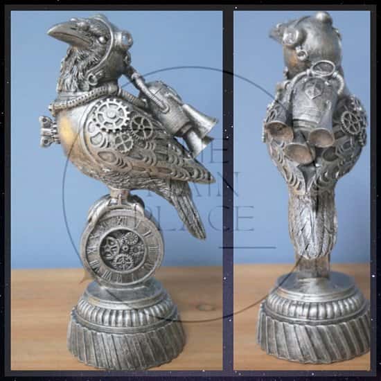 Detailed Steampunk Raven Bird Ornament £35