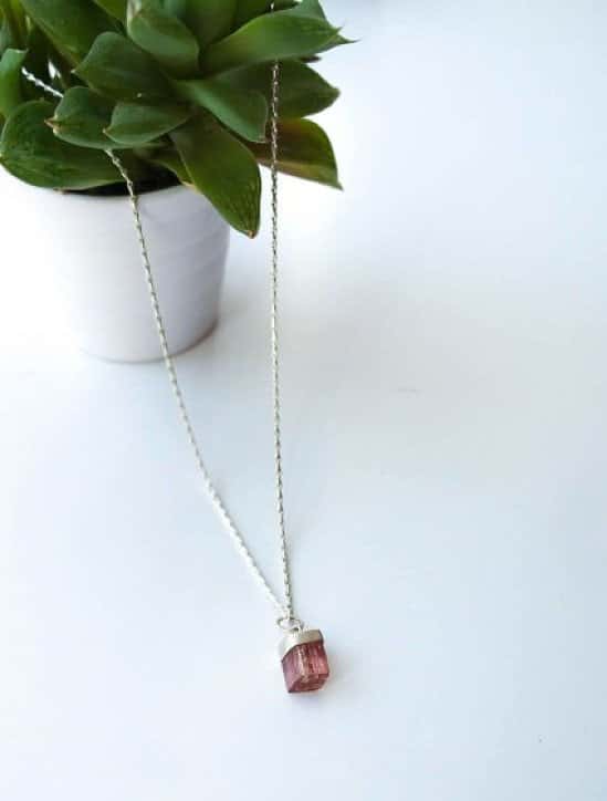 Summertime is for experimenting with colour and this Pink Tourmaline is no exception...