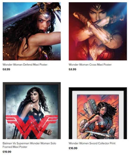 Classic and new Wonder Woman merchandise available in our extensive range!
