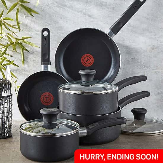 WIN this Tefal 5 Piece Essential Pots and Pans Set Snizl Ltd Free