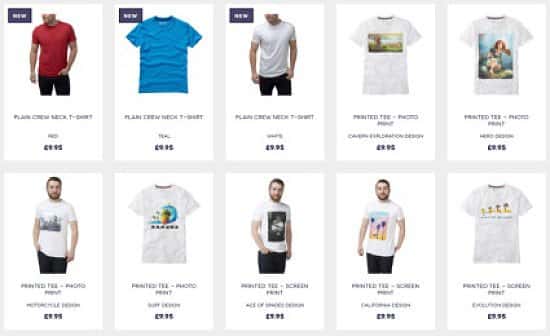 T-Shirt Range - Mix and Match - 5 For £28
