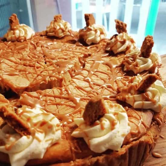 BISCOFF CHEESECAKE - Fresh out of the oven. Baked new york style.
