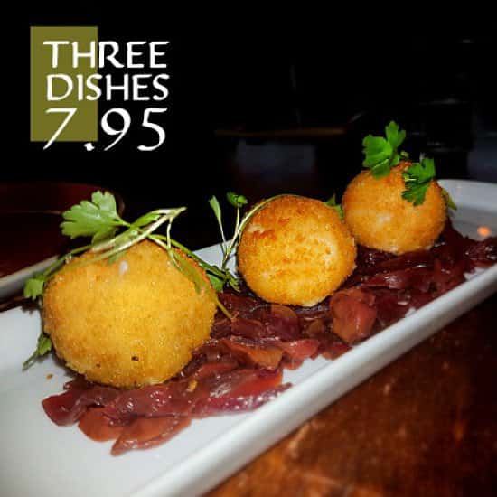 Get three delicious tapas dishes from our brand NEW lunch menu for just £7.95!