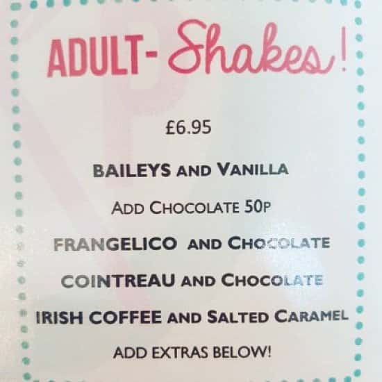 Join us this evening for some indulgent adult shakes!