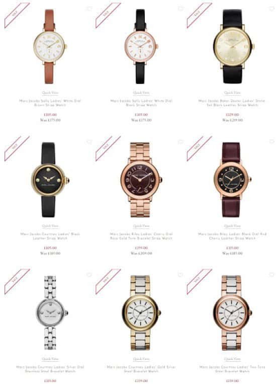 Get up to 40% Off Selected Marc Jacobs Watches