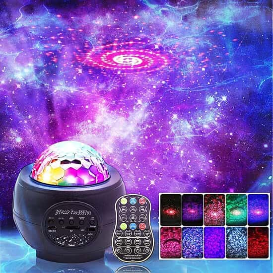 LED Night Light Projector, Galaxy Starry Light Projector for Bedroom, Ocean Wave Projector, £17.62
