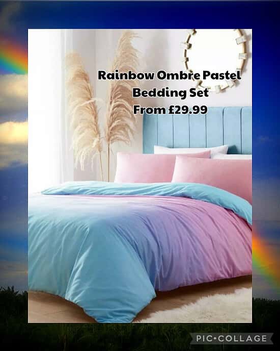 Rainbow Ombre Pastel Bedding Set 💥From £29.99  🚚 Free 🇬🇧 UK delivery
