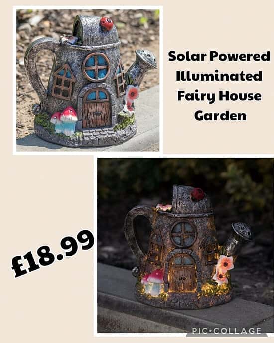 Solar Powered Illuminated Fairy House Garden 💥£18.99 🚚 Free UK 🇬🇧 delivery