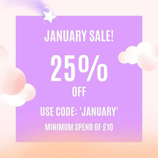 25% off all orders over £10