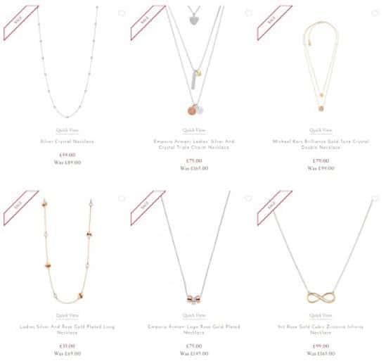 Up To 43% Off Selected Necklaces