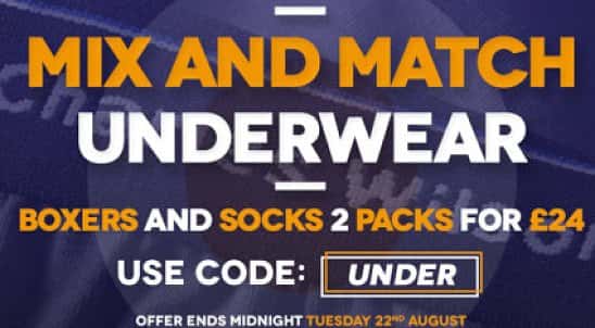 Boxers and Socks 2 packs for £24
