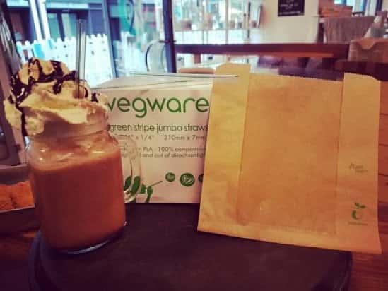 COMPOSTABLEABLE STRAWS!! - Now in, including our new take out bags.