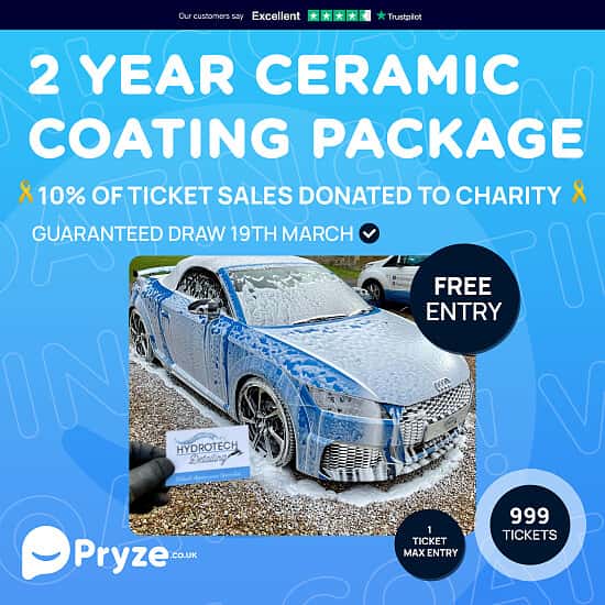 Pryze - Win a 2 Year Ceramic Coating Package (Worth £400) FOR FREE
