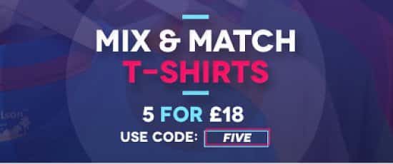 OMG five T-shirts for just £18!