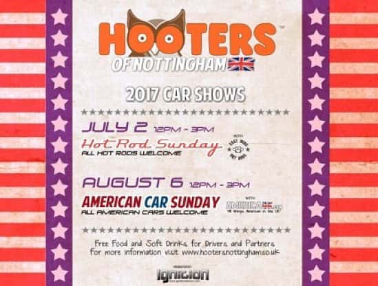 American Car Sunday at Hooters of Nottingham