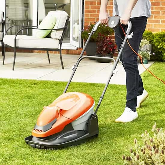 WIN this Flymo EasiGlide 300 Hover Collect Lawn Mower